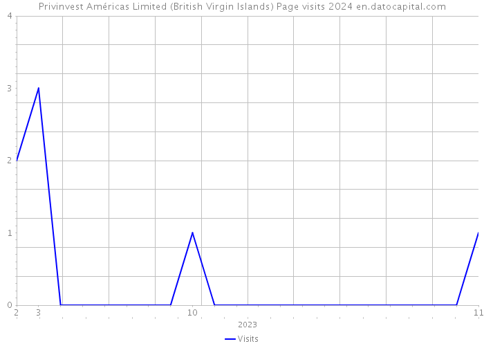 Privinvest Américas Limited (British Virgin Islands) Page visits 2024 
