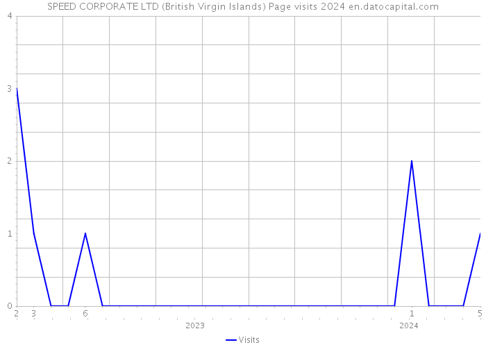 SPEED CORPORATE LTD (British Virgin Islands) Page visits 2024 
