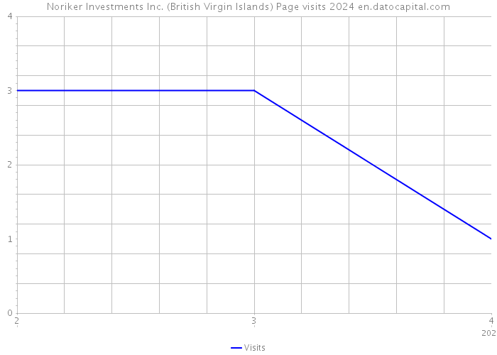 Noriker Investments Inc. (British Virgin Islands) Page visits 2024 