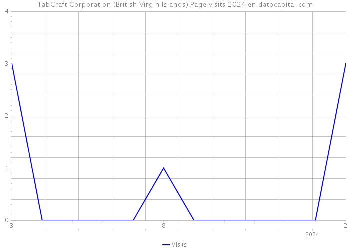 TabCraft Corporation (British Virgin Islands) Page visits 2024 