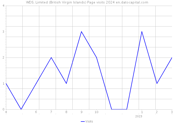 WDS. Limited (British Virgin Islands) Page visits 2024 