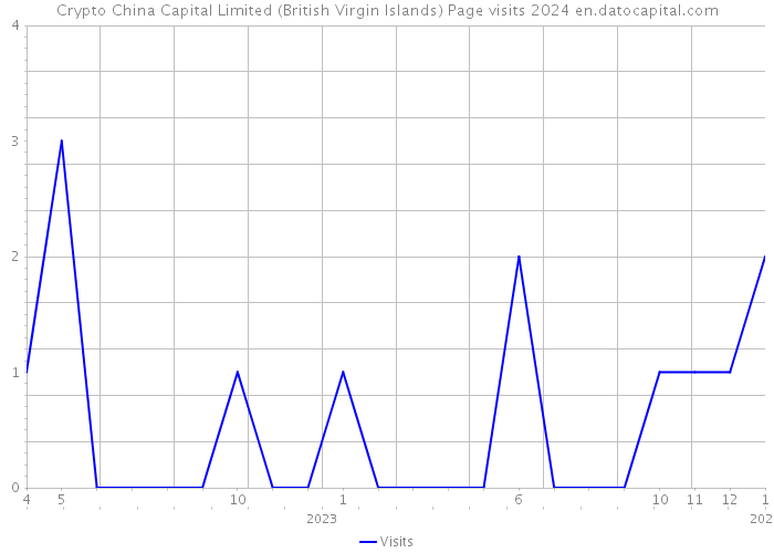 Crypto China Capital Limited (British Virgin Islands) Page visits 2024 