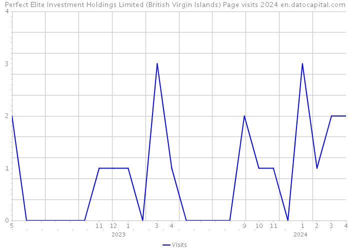 Perfect Elite Investment Holdings Limited (British Virgin Islands) Page visits 2024 