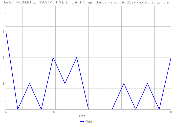 B&A.Y. PROPERTIES INVESTMENTS LTD. (British Virgin Islands) Page visits 2024 