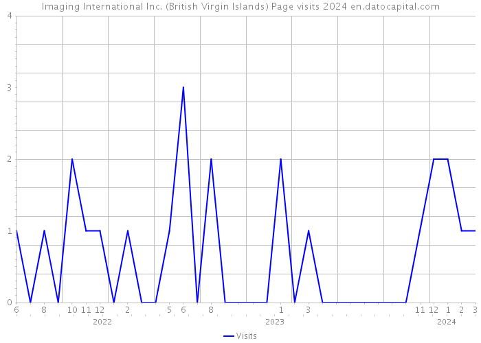 Imaging International Inc. (British Virgin Islands) Page visits 2024 
