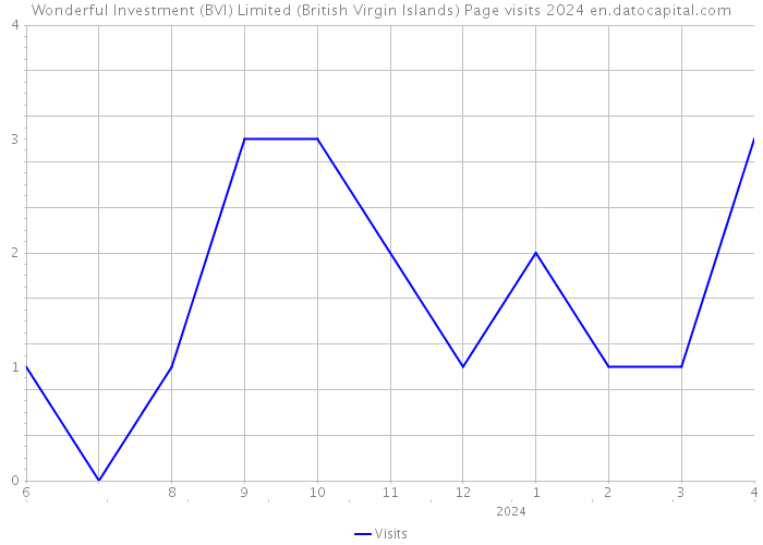 Wonderful Investment (BVI) Limited (British Virgin Islands) Page visits 2024 