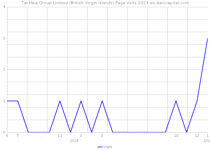 Tat Hwa Group Limited (British Virgin Islands) Page visits 2024 