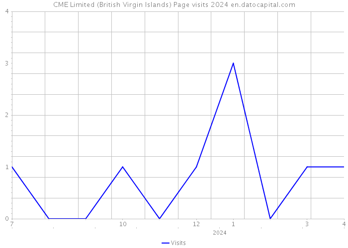 CME Limited (British Virgin Islands) Page visits 2024 