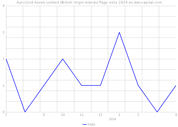 AuroGold Assets Limited (British Virgin Islands) Page visits 2024 
