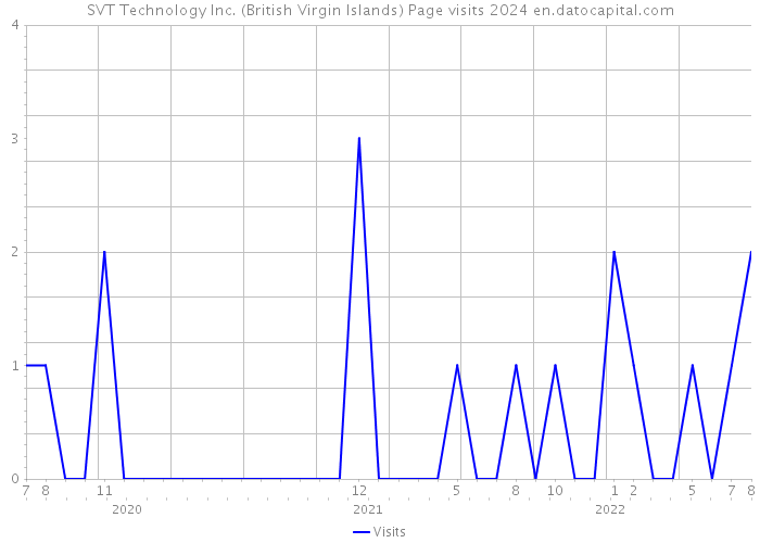 SVT Technology Inc. (British Virgin Islands) Page visits 2024 