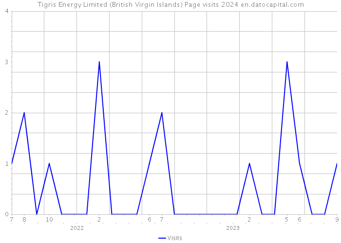 Tigris Energy Limited (British Virgin Islands) Page visits 2024 