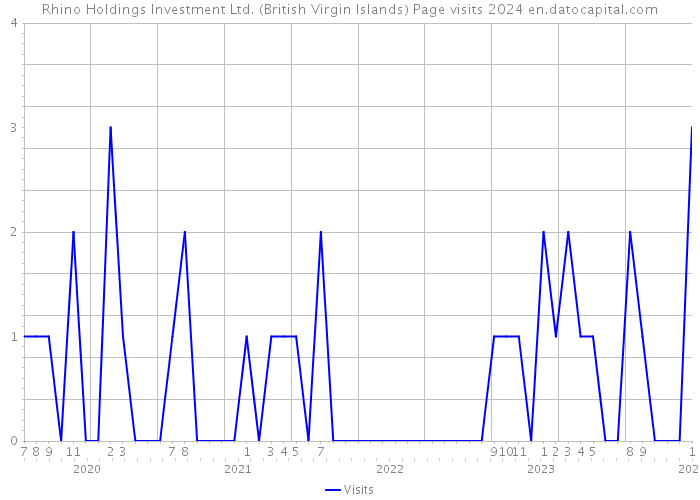 Rhino Holdings Investment Ltd. (British Virgin Islands) Page visits 2024 