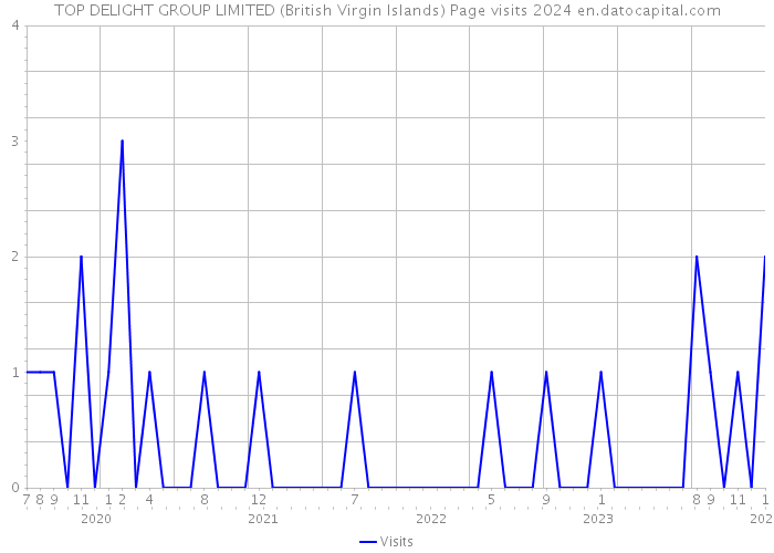 TOP DELIGHT GROUP LIMITED (British Virgin Islands) Page visits 2024 