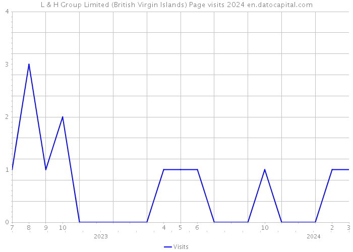 L & H Group Limited (British Virgin Islands) Page visits 2024 