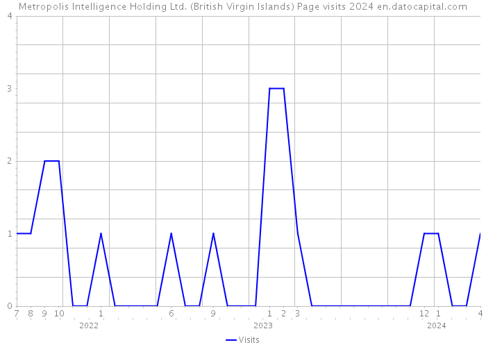 Metropolis Intelligence Holding Ltd. (British Virgin Islands) Page visits 2024 