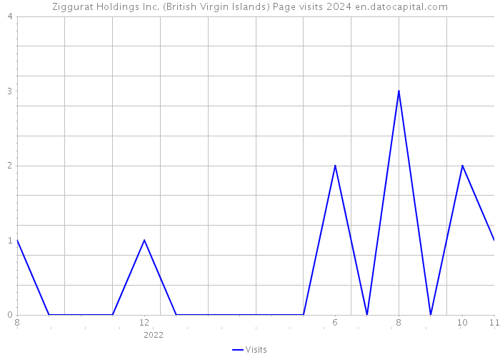 Ziggurat Holdings Inc. (British Virgin Islands) Page visits 2024 