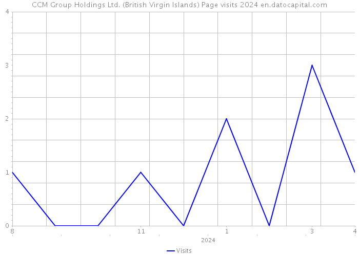 CCM Group Holdings Ltd. (British Virgin Islands) Page visits 2024 