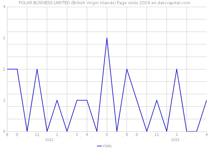 POLAR BUSINESS LIMITED (British Virgin Islands) Page visits 2024 