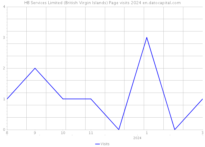 HB Services Limited (British Virgin Islands) Page visits 2024 