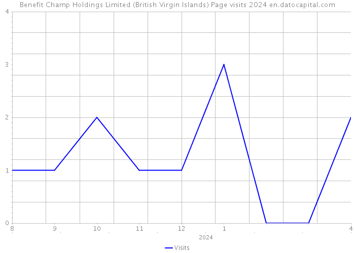 Benefit Champ Holdings Limited (British Virgin Islands) Page visits 2024 