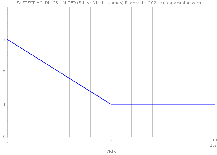 FASTEST HOLDINGS LIMITED (British Virgin Islands) Page visits 2024 