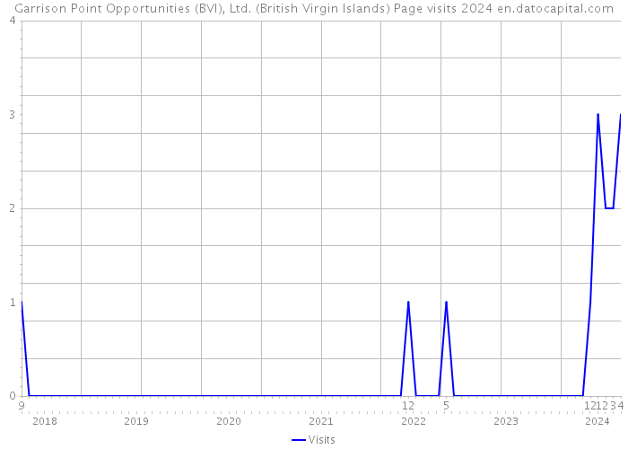 Garrison Point Opportunities (BVI), Ltd. (British Virgin Islands) Page visits 2024 