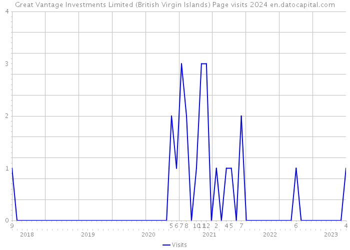Great Vantage Investments Limited (British Virgin Islands) Page visits 2024 