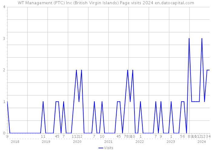 WT Management (PTC) Inc (British Virgin Islands) Page visits 2024 