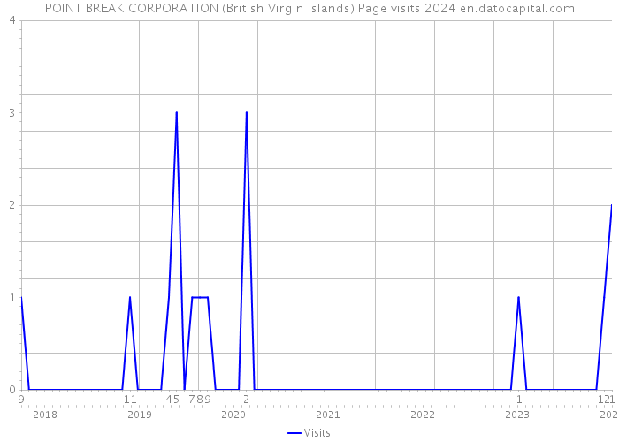 POINT BREAK CORPORATION (British Virgin Islands) Page visits 2024 