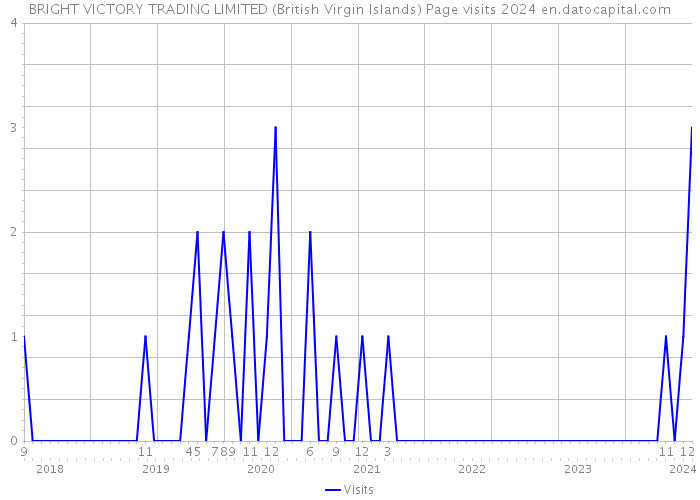 BRIGHT VICTORY TRADING LIMITED (British Virgin Islands) Page visits 2024 