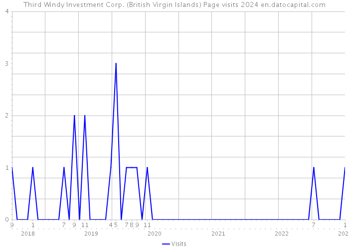 Third Windy Investment Corp. (British Virgin Islands) Page visits 2024 