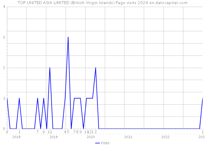 TOP UNITED ASIA LIMITED (British Virgin Islands) Page visits 2024 