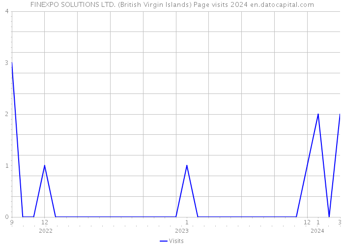 FINEXPO SOLUTIONS LTD. (British Virgin Islands) Page visits 2024 