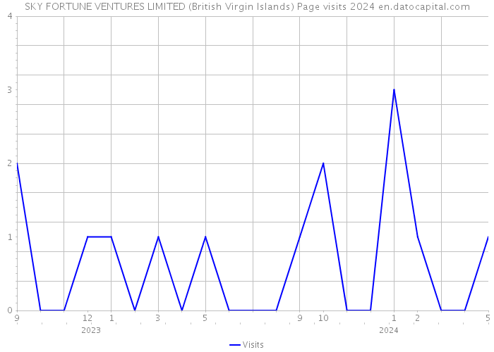 SKY FORTUNE VENTURES LIMITED (British Virgin Islands) Page visits 2024 