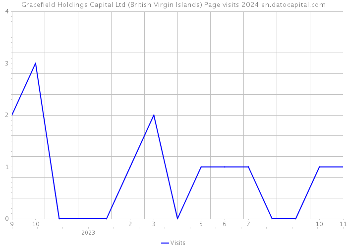 Gracefield Holdings Capital Ltd (British Virgin Islands) Page visits 2024 
