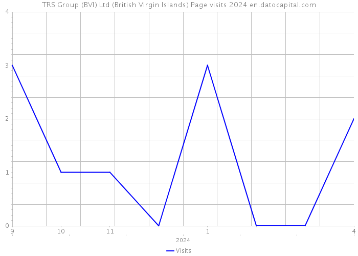 TRS Group (BVI) Ltd (British Virgin Islands) Page visits 2024 