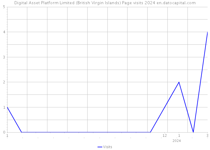 Digital Asset Platform Limited (British Virgin Islands) Page visits 2024 