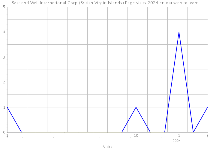 Best and Well International Corp (British Virgin Islands) Page visits 2024 