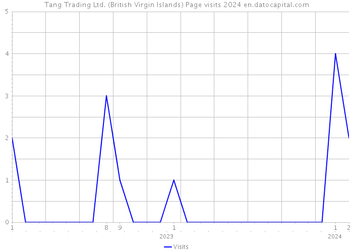 Tang Trading Ltd. (British Virgin Islands) Page visits 2024 