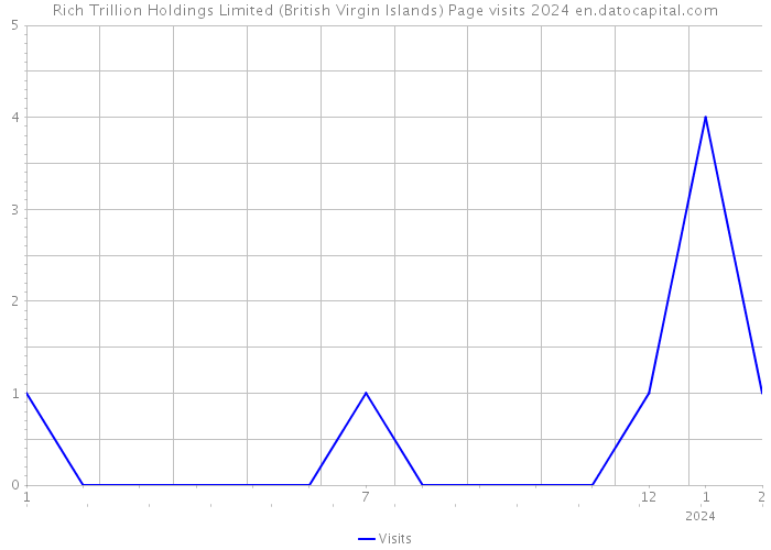 Rich Trillion Holdings Limited (British Virgin Islands) Page visits 2024 