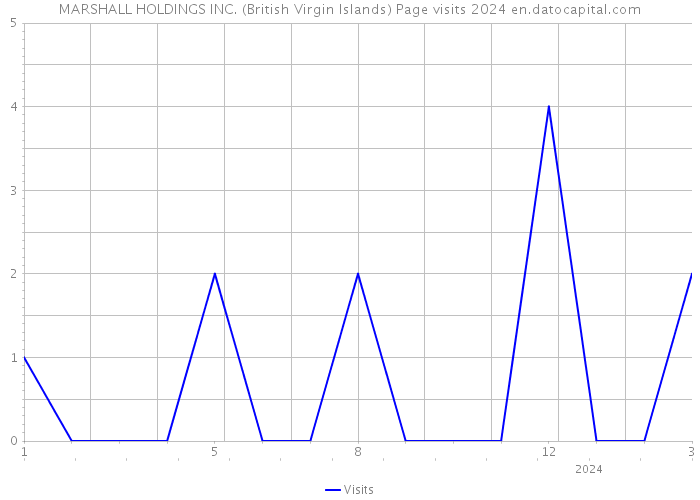 MARSHALL HOLDINGS INC. (British Virgin Islands) Page visits 2024 