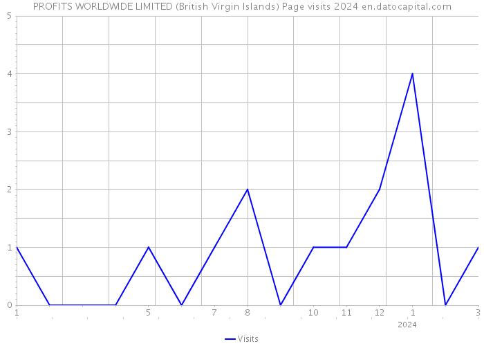 PROFITS WORLDWIDE LIMITED (British Virgin Islands) Page visits 2024 