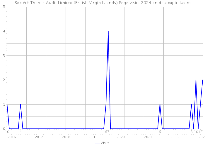 Société Themis Audit Limited (British Virgin Islands) Page visits 2024 