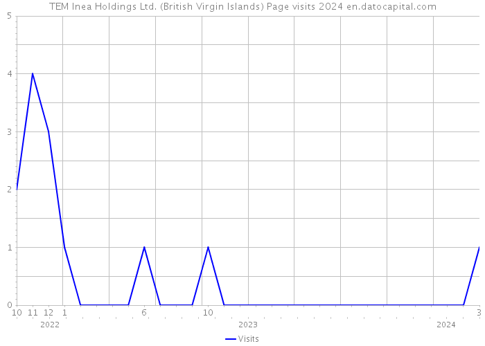 TEM Inea Holdings Ltd. (British Virgin Islands) Page visits 2024 