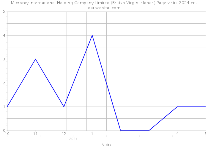 Microray International Holding Company Limited (British Virgin Islands) Page visits 2024 