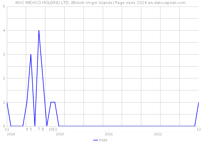 MVC MEXICO HOLDING LTD. (British Virgin Islands) Page visits 2024 