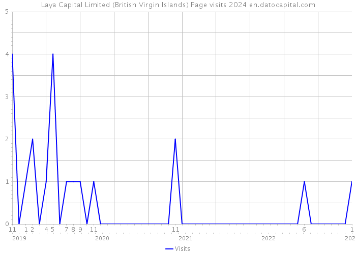 Laya Capital Limited (British Virgin Islands) Page visits 2024 