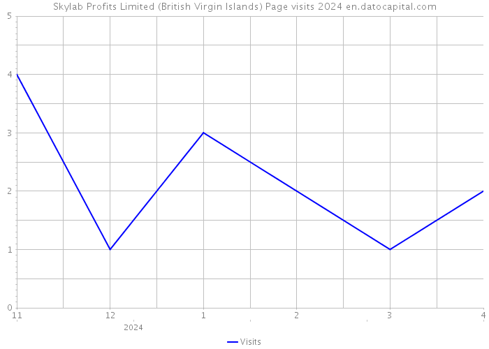 Skylab Profits Limited (British Virgin Islands) Page visits 2024 