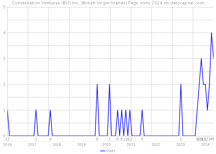 Constellation Ventures (BVI) Inc. (British Virgin Islands) Page visits 2024 