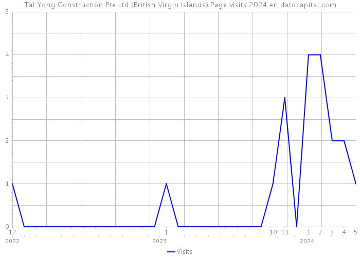 Tai Yong Construction Pte Ltd (British Virgin Islands) Page visits 2024 